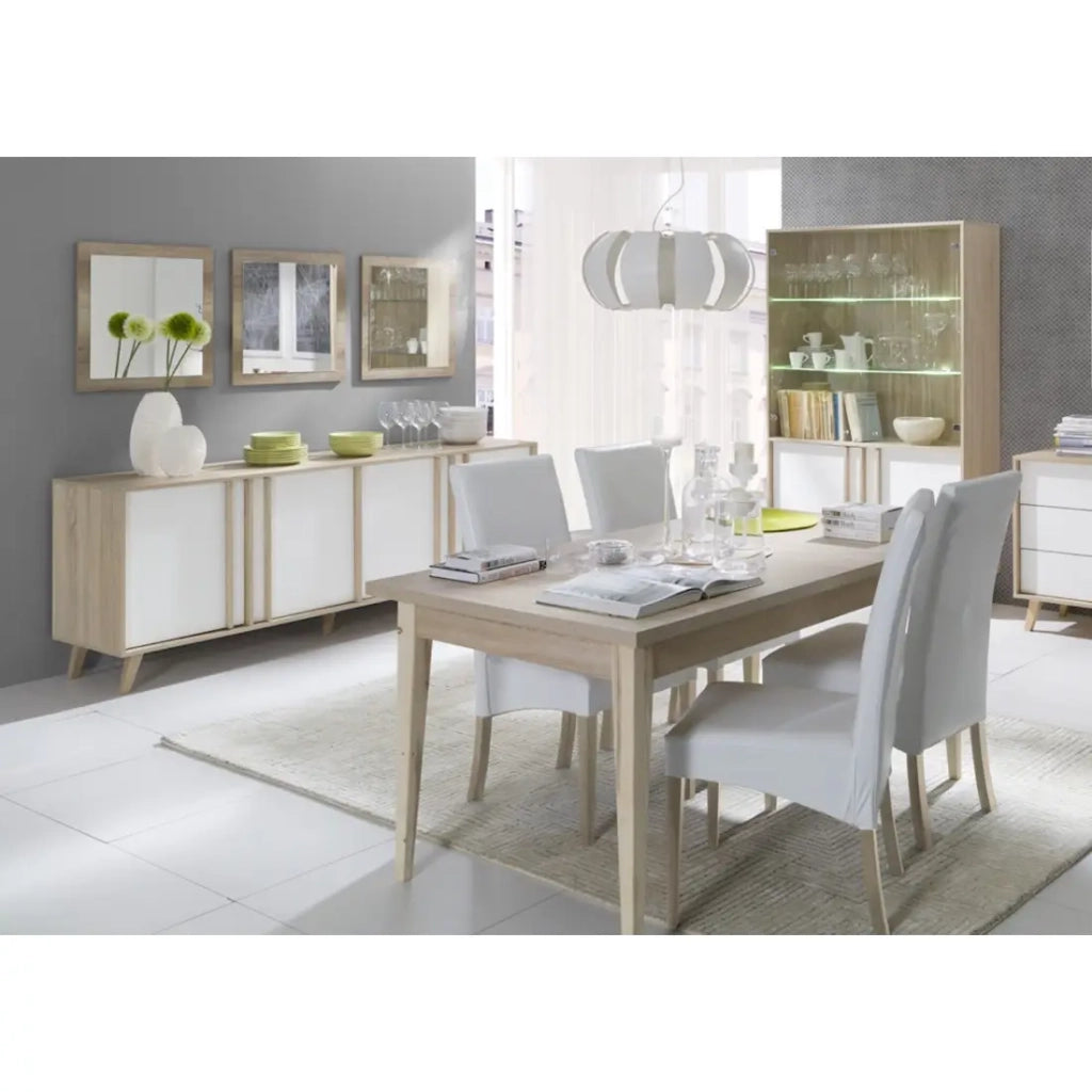 Tavolo allungabile sala da pranzo MALMO colore rovere chiaro