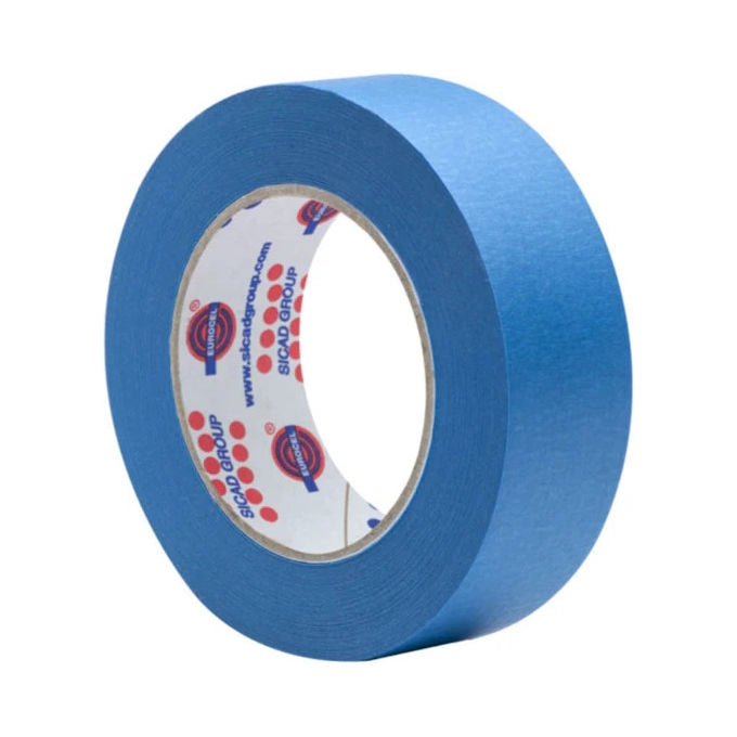 Eurocel nastro crespato per mascheratura esterni, anti UV, resistente all'acqua, 25 mm x 50 mt, blu scuro, MSK6080
