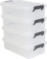 Set di archiviazione da 4 - 4 L - Dimensioni: 365 x 214 x 105 cm - Translucido.