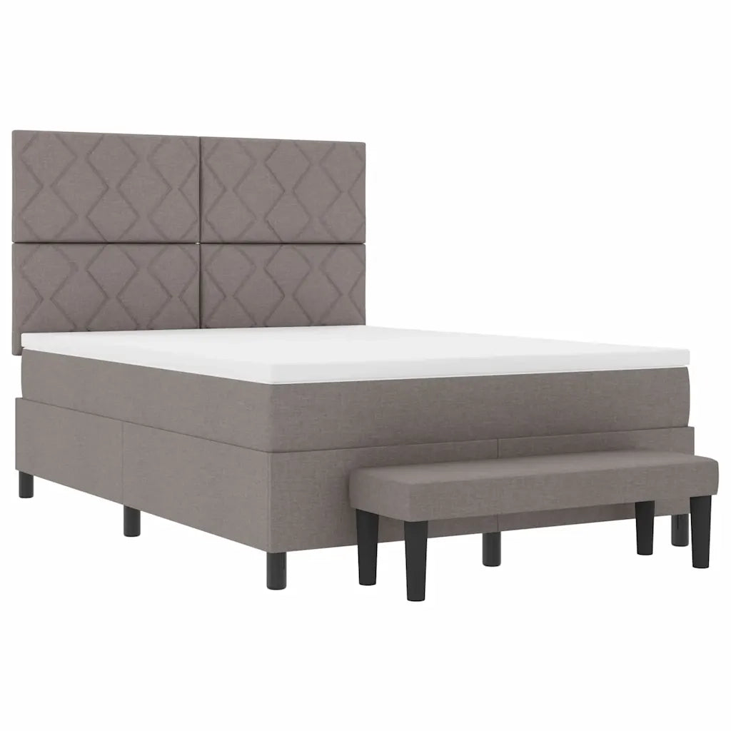 Letto a molle con materasso Talpa 140 x 190 cm Tessuto 3344146