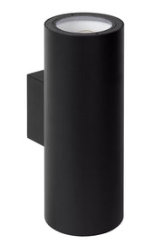 Applique esterna nera alluminio 2xE27 40W Volantis Lucide
