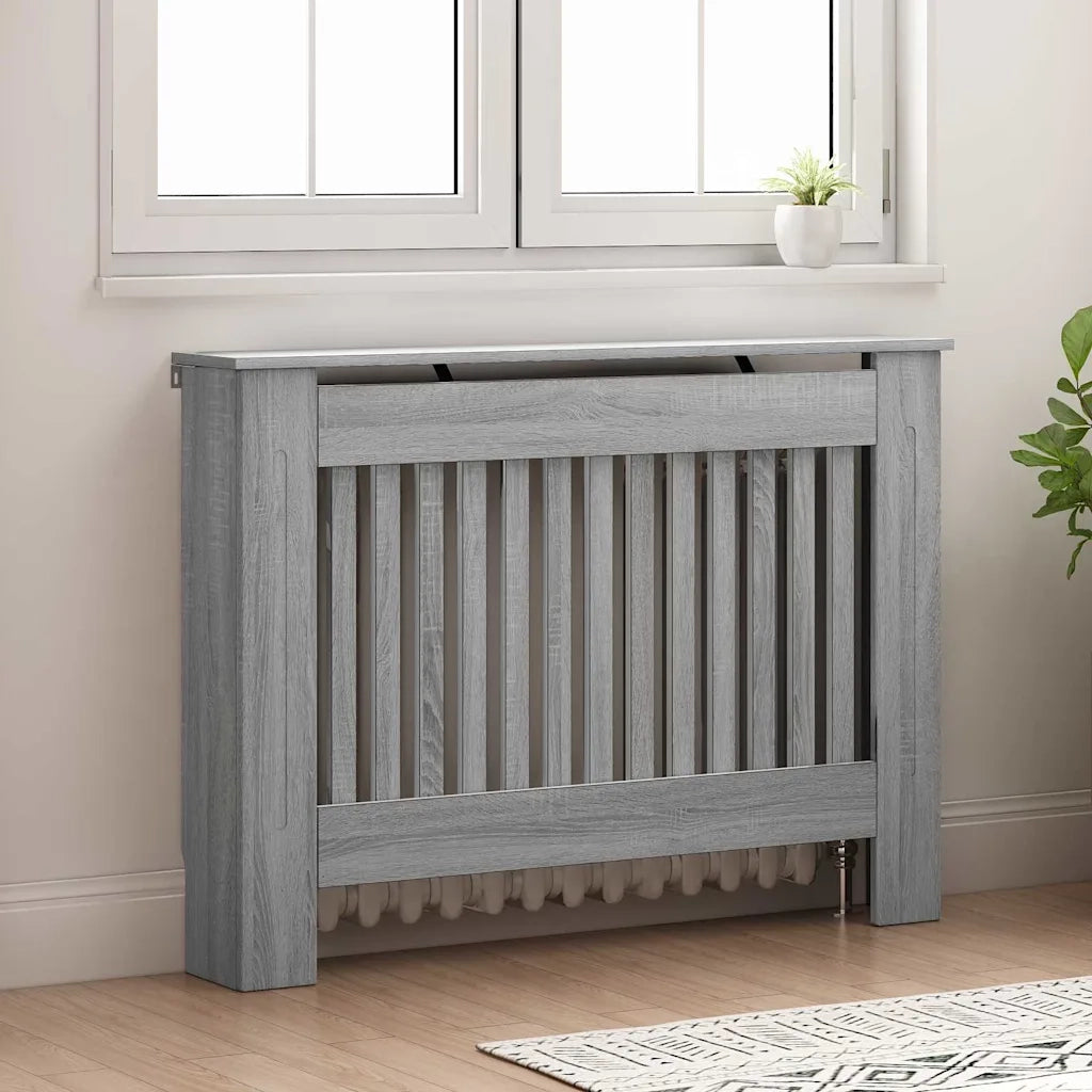 Copertura per radiatori Grigio Sonoma 112 x 19 x 81,5 cm