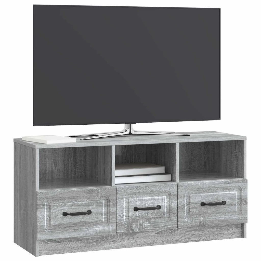 Mobile TV Grigio Sonoma 102 x 34,5 x 47 cm Legno ingegnerizzato 895831