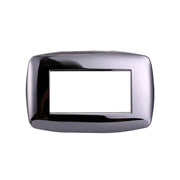 Placca Slim Serie Space 4P Colore Cromato Lucido Compatibile Con Bticino Living Light