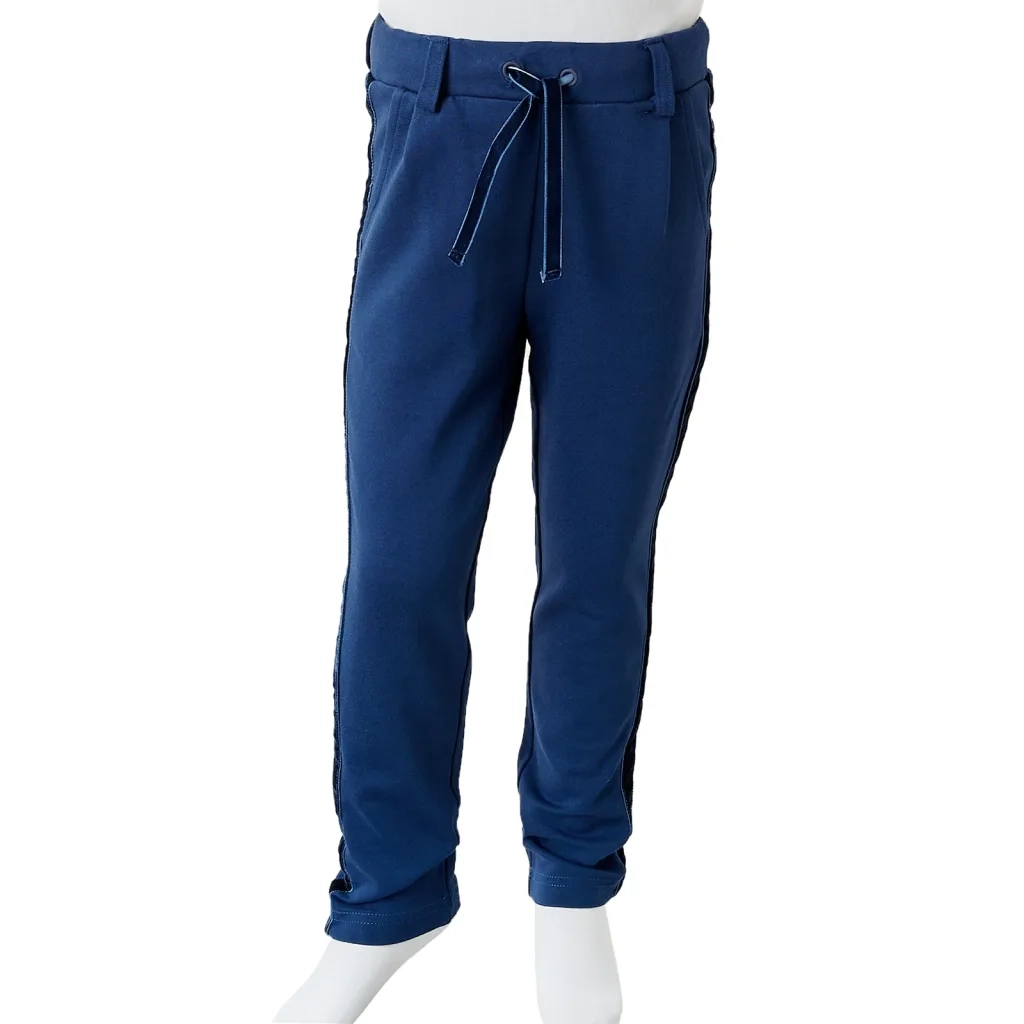 Pantaloni per Bambini con Finiture Nere Blu Marino 128 CFW5140382