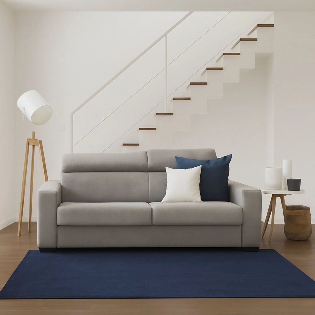Aieie, Divano Letto 2 Posti Sfoderabile Made in Italy, 180x95 cm Grigio Tortora
