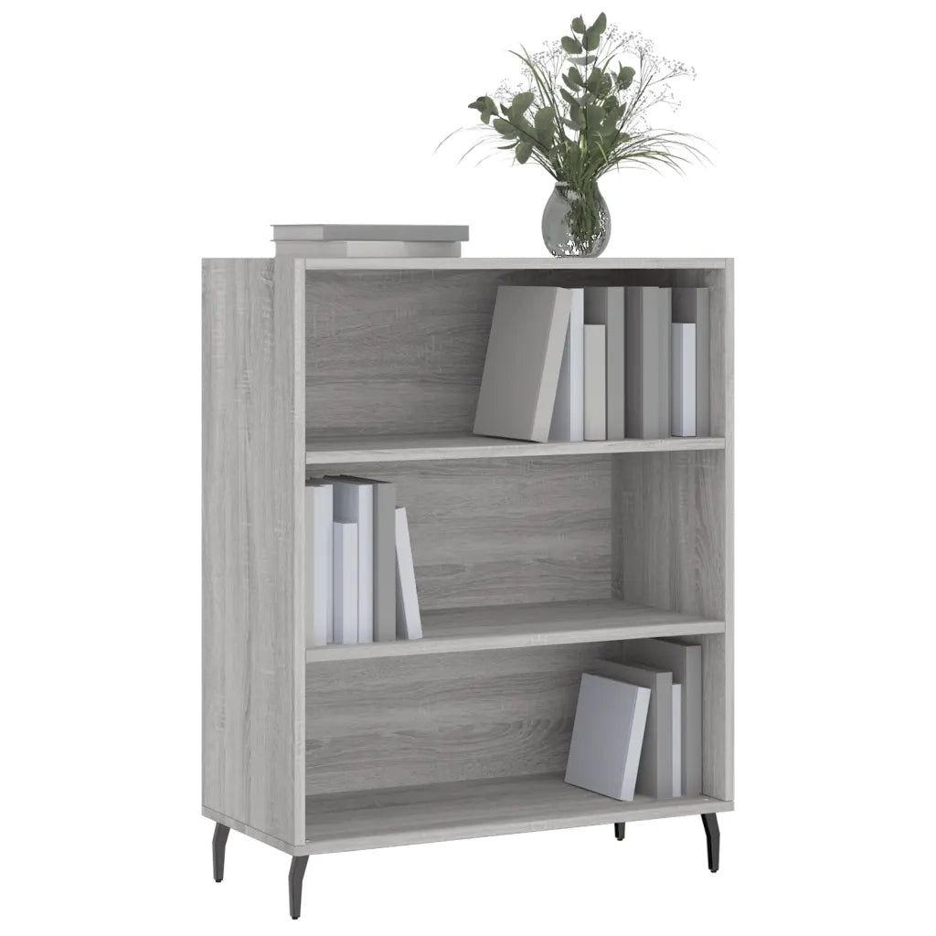 Scaffale Grigio Sonoma 69,5x32,5x90 cm in Legno Multistrato 828386