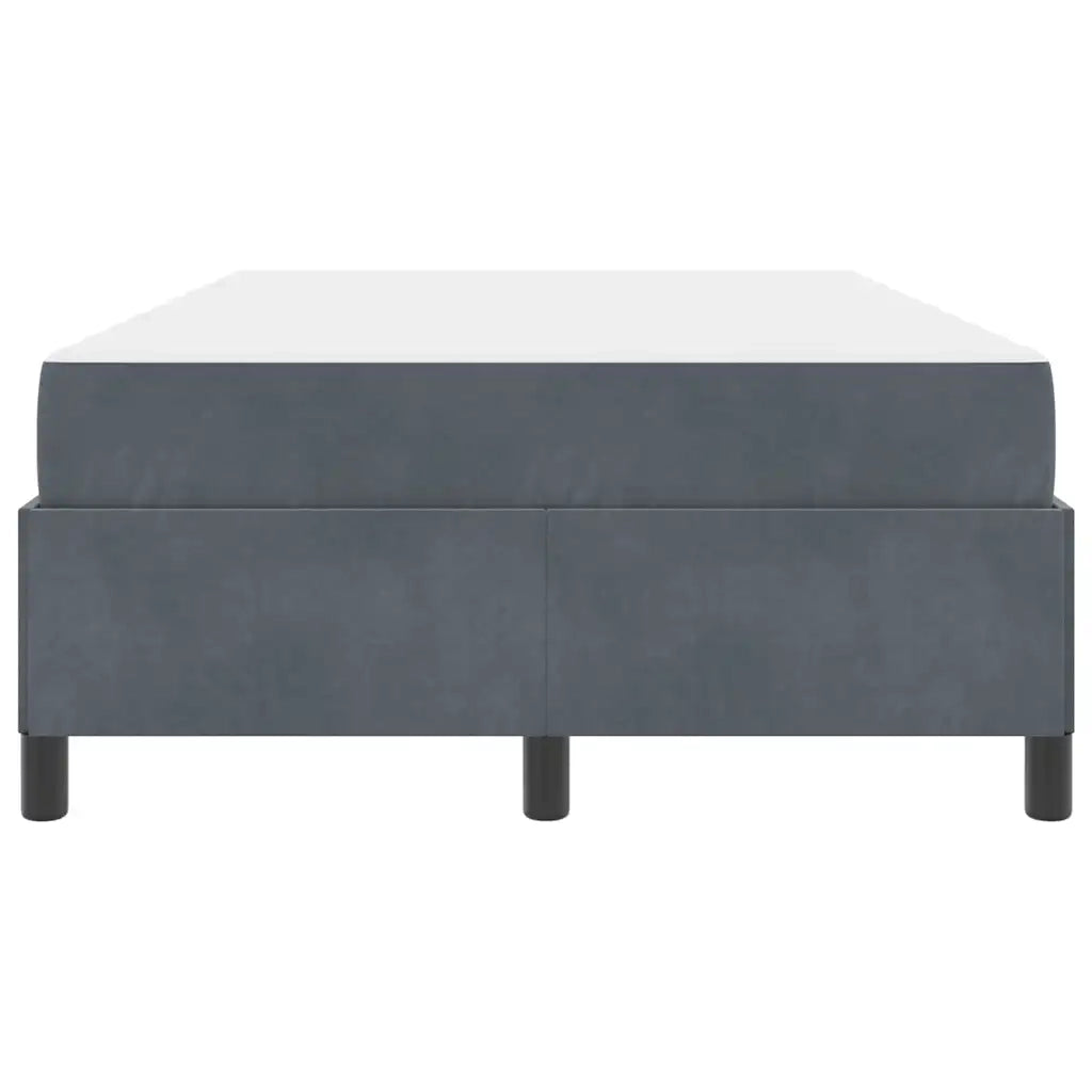 Struttura del letto Grigio scuro 120 x 190 cm Tessuto