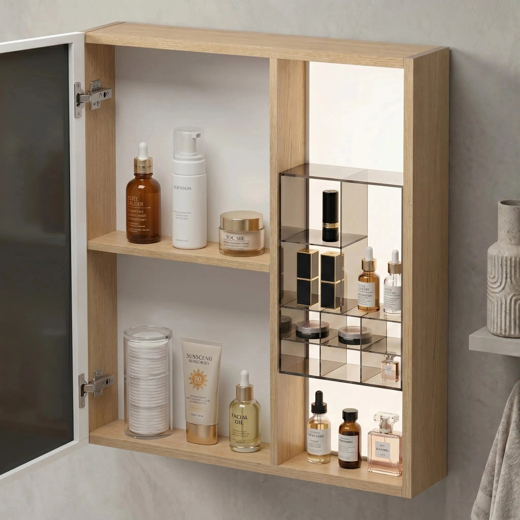 Set Di Mobili Da Bagno Con Lavabo Sora De07-70 Oak 70cm