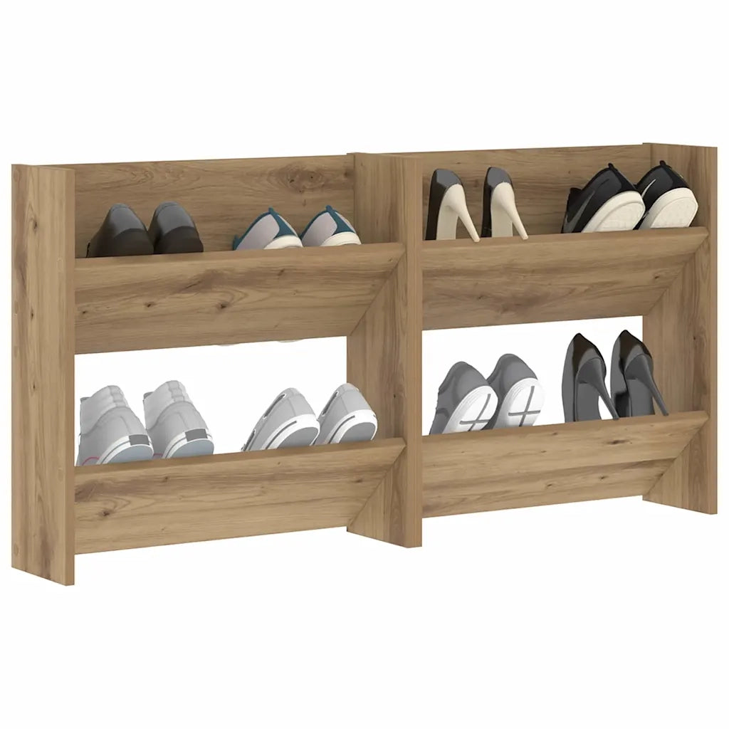 Mobile per scarpe 2 pz 60 x 18 x 60 cm Legno ingegnerizzato 875143