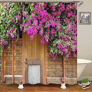 Douchegordijn Vintage con Immagine 3D per Bagno o Giardino