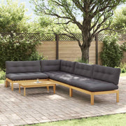 5 Pezzo Unità di divano pallet da giardino