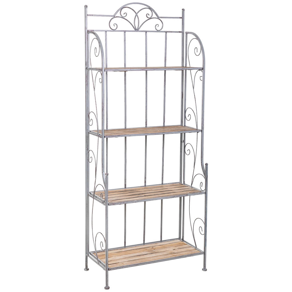 Mensola espositiva beige, 73x36x176h cm