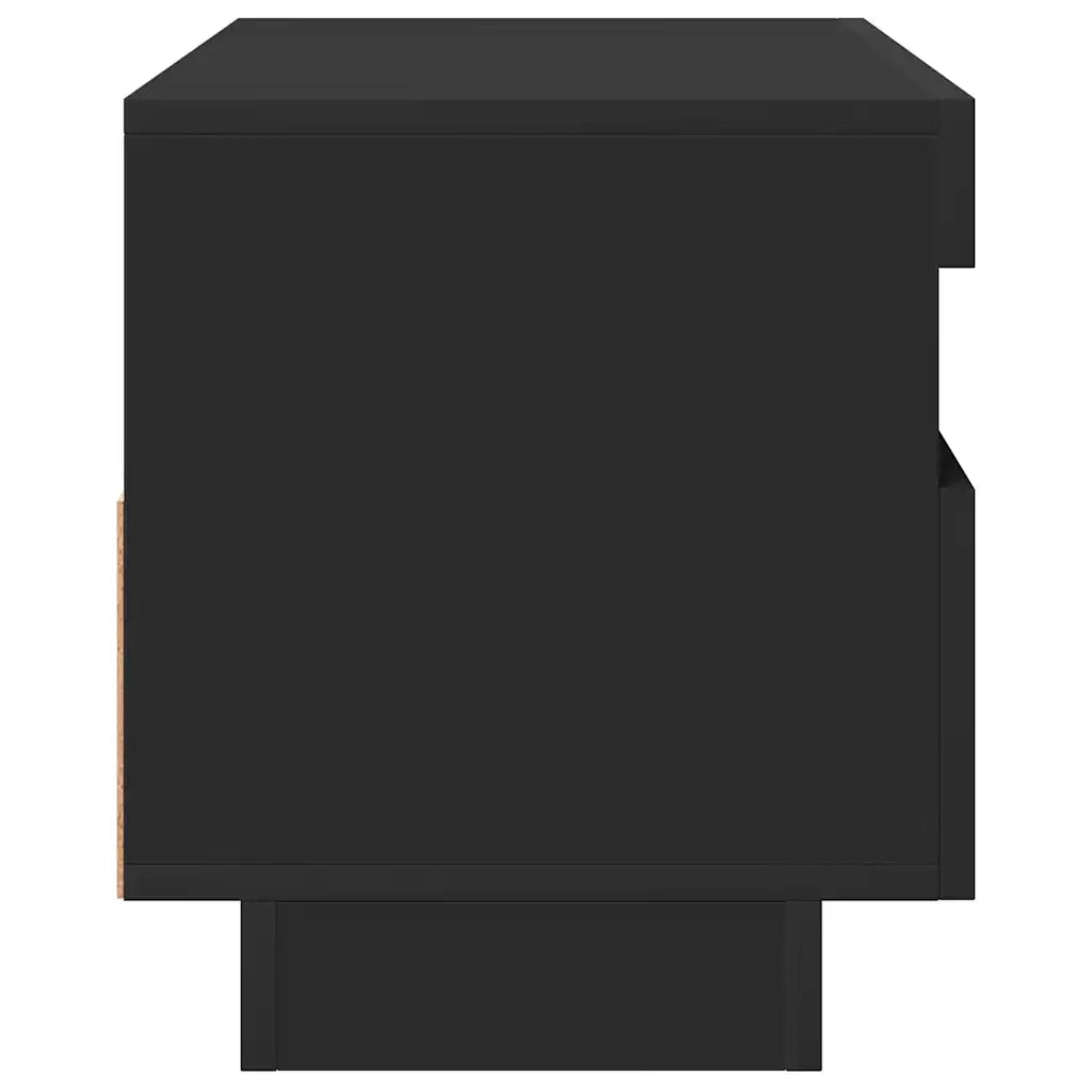 Mobile TV | Armadietto TV | Mobile Porta TV con Luci LED Nero 80x35x40 cm