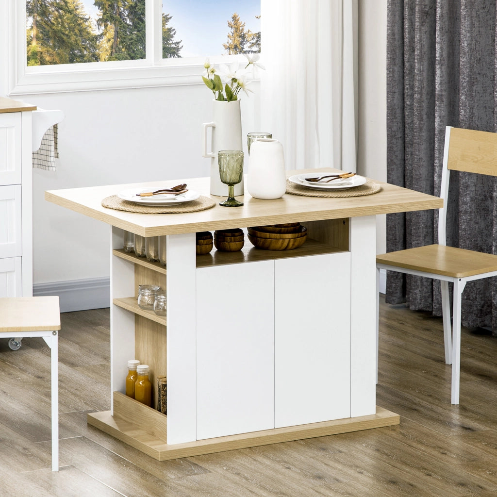 Tavolo da cucina centrale ¨C zephmum ¨C 110x70x75,5 cm