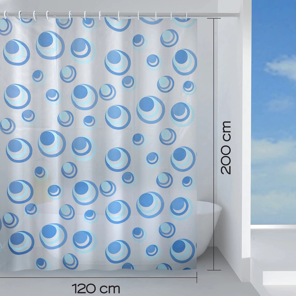 Tenda Doccia in Peva Orbita 120 x 200 cm Azzurro Gedy