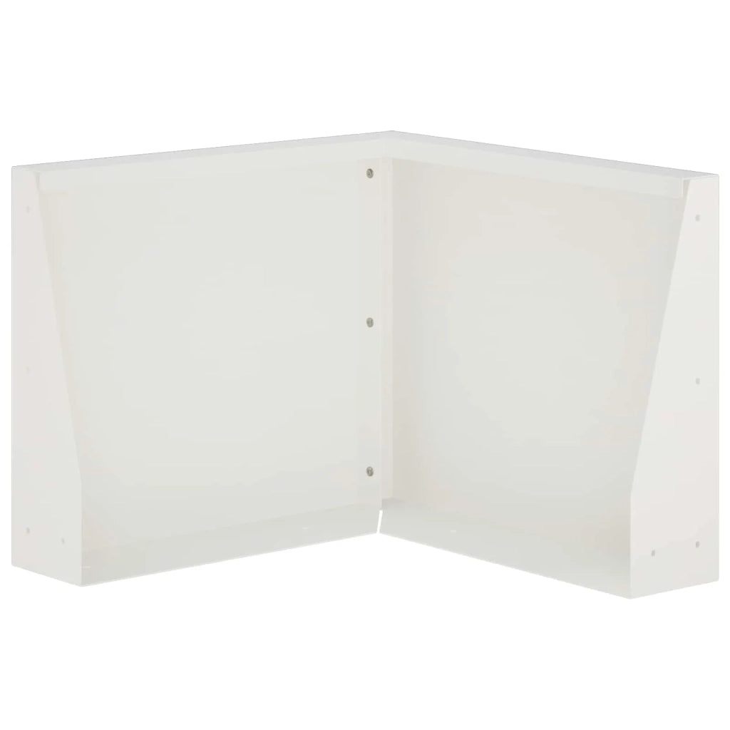 Muro di contenimento 50 x 50 x 50 cm Acciaio Bianco 8015229