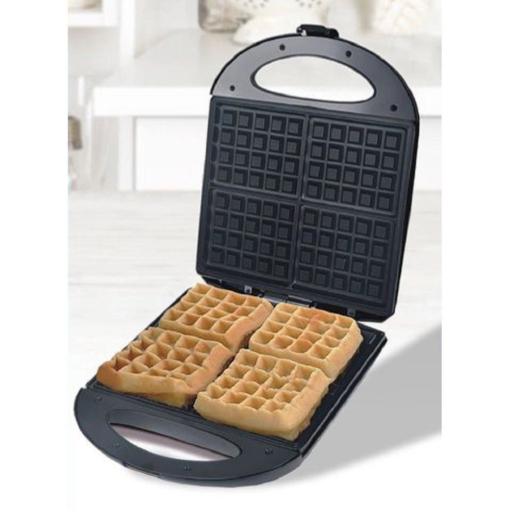 Trade Shop - Piastra Elettrica Macchina Per Waffle 1400w Con Rivestimento Antiaderente Tx-9947 -