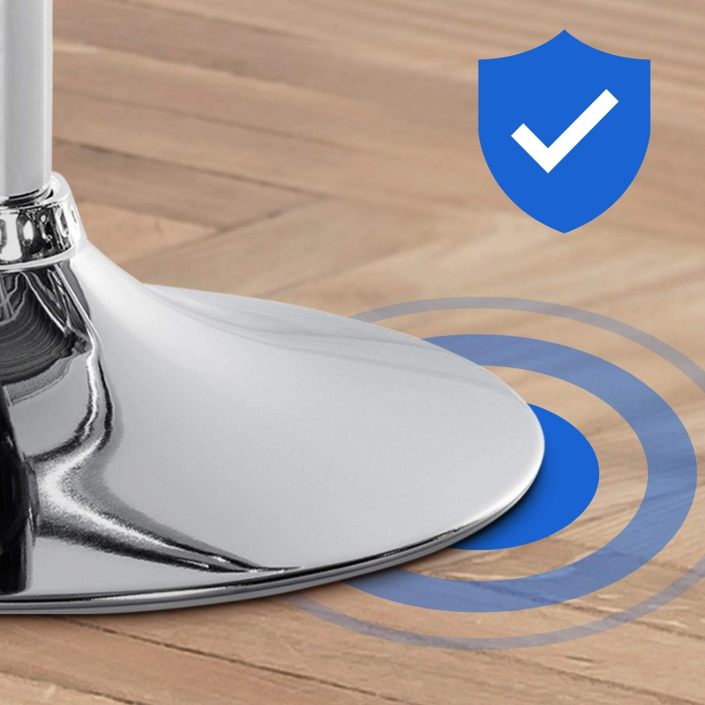Set di 2 sgabelli da bar Braga velluto cromato 5