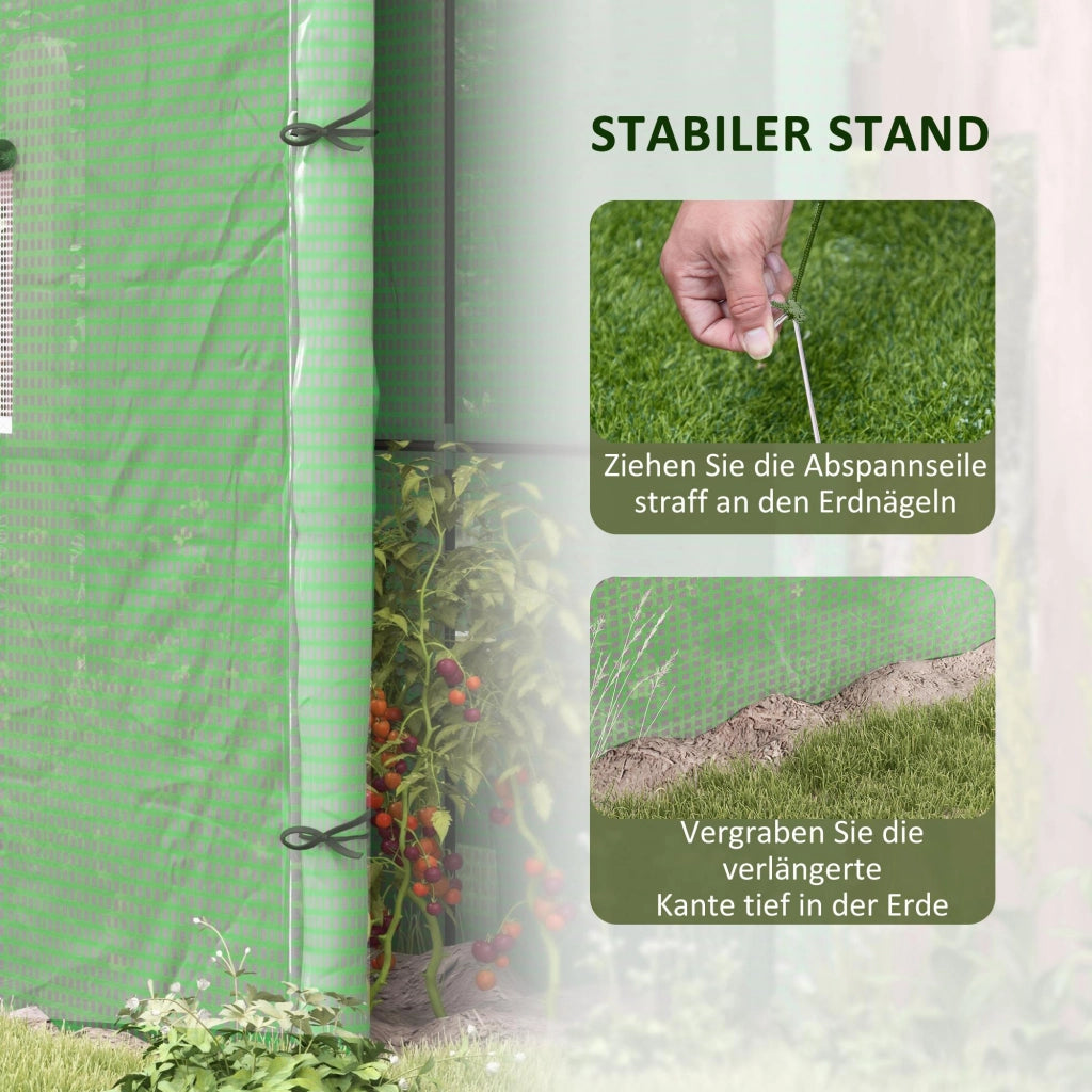 Serra da giardino ¨C zephmum ¨C verde 200x80x200 cm