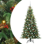 Albero di Natale | Decorazioni natalizie Artificiale con Rami Pieghevoli Verde 180 cm