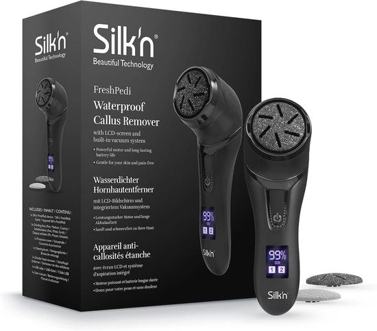 Set di Pedicure Elettrico con Funzione Idrorepellente - Rimuove Calli per Pelli Sottili