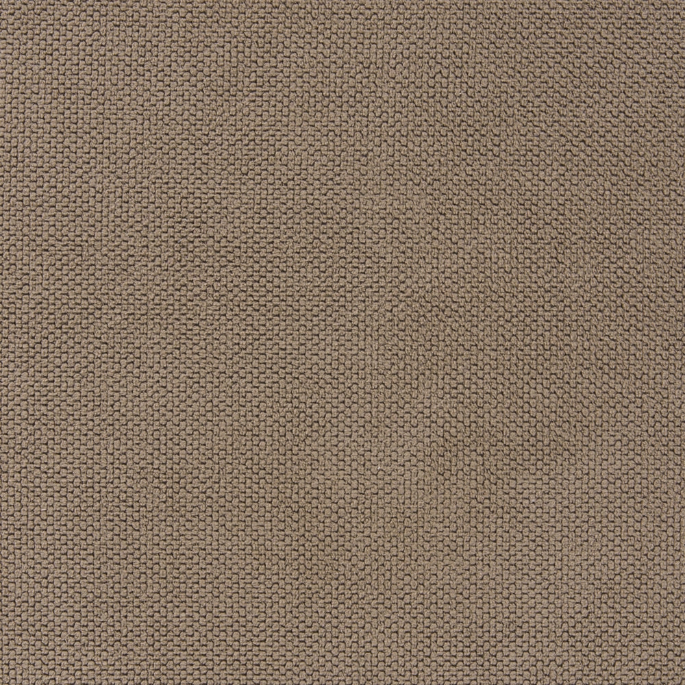 Pouf in tessuto marrone, elemento modulare per divano, poggiapiedi rettangolare, soggiorno stile moderno