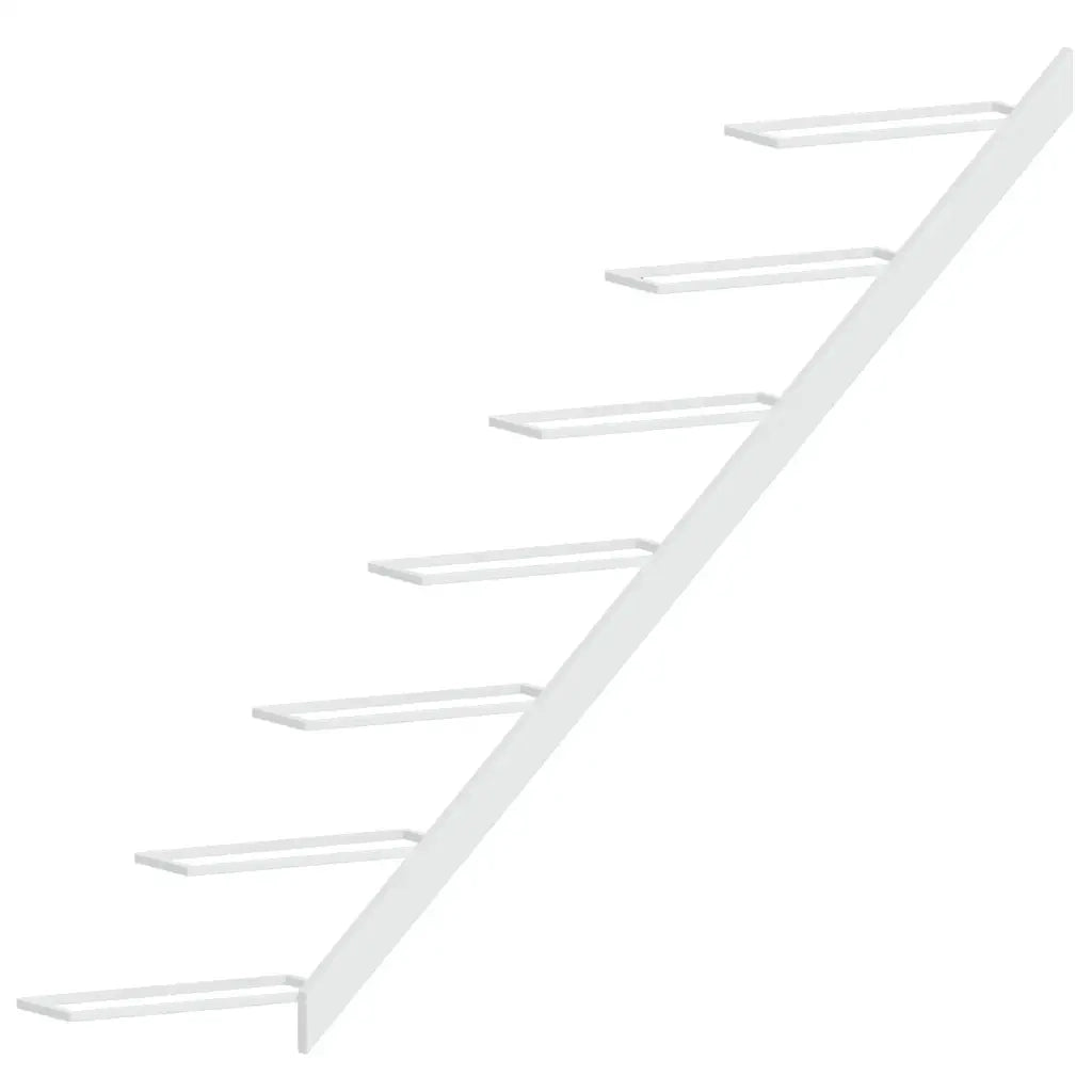 Portavini da Parete per 7 Bottiglie 2 pz Metallo Bianco CFW9998073