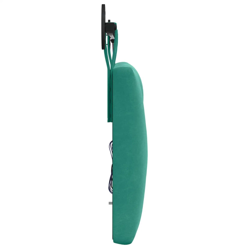 Testiera sospesa Con luce LED Turchese Velluto 3424536