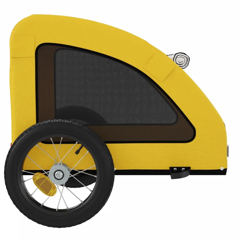 Rimorchio da Bici per Animali Giallo Oxford e Ferro CFW5465648