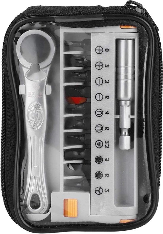 Set di chiavi a batteria portatile - 12 pezzi - Mini - 1/4 pollice - Chiave a batteria rapida - Estensore - Chiave a batteria - Set di chiavi multifunzionale - Kit di riparazione manuale - Apparecchi domestici .