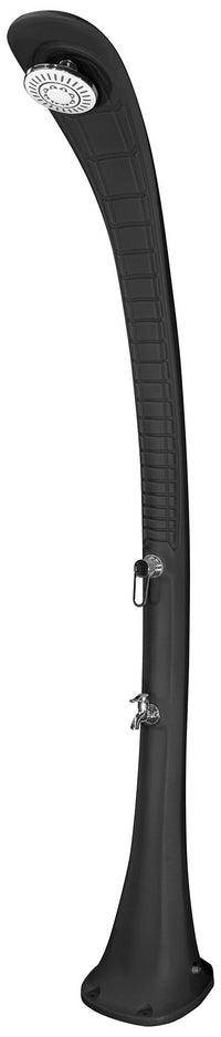 Doccia Solare da Giardino 32L Miscelatore e Lavapiedi Antracite