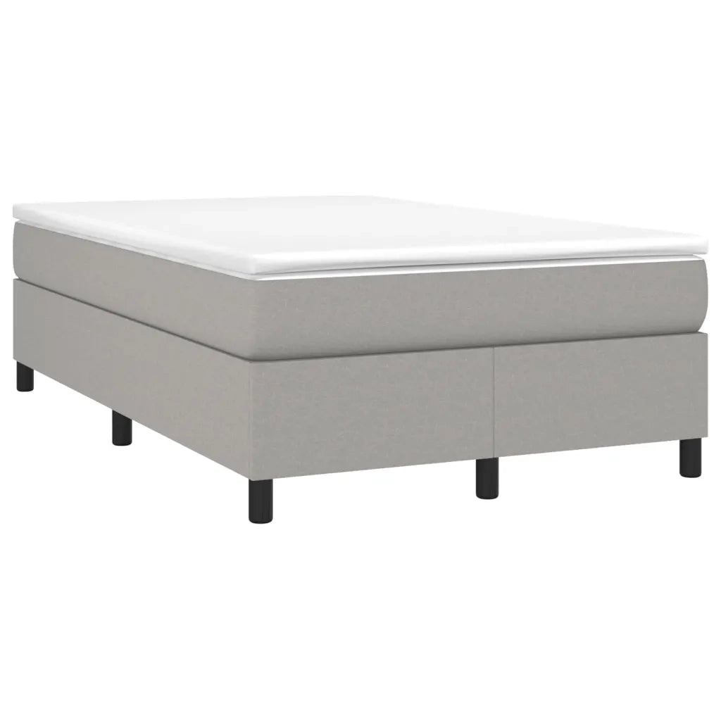 Struttura Letto a Rete a Molle-Giroletto Grigio Chiaro 120x200 cm Tessuto 456972
