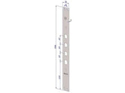 FRONTALE P/SERRATURE PORTE BLINDATE IN ACCIAIO INOX INT.37 FR2500  (FR2500XAI37)    SECUREMME