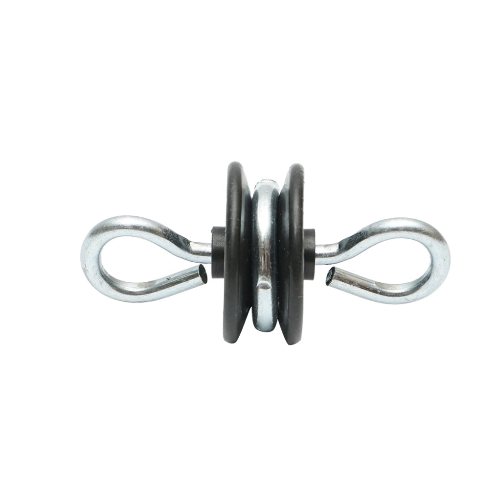 Isolatore con ancoraggio doppio, diametro 5.8 mm, dimensioni 93x84 mm, per recinzione elettrica, Mezofarm.