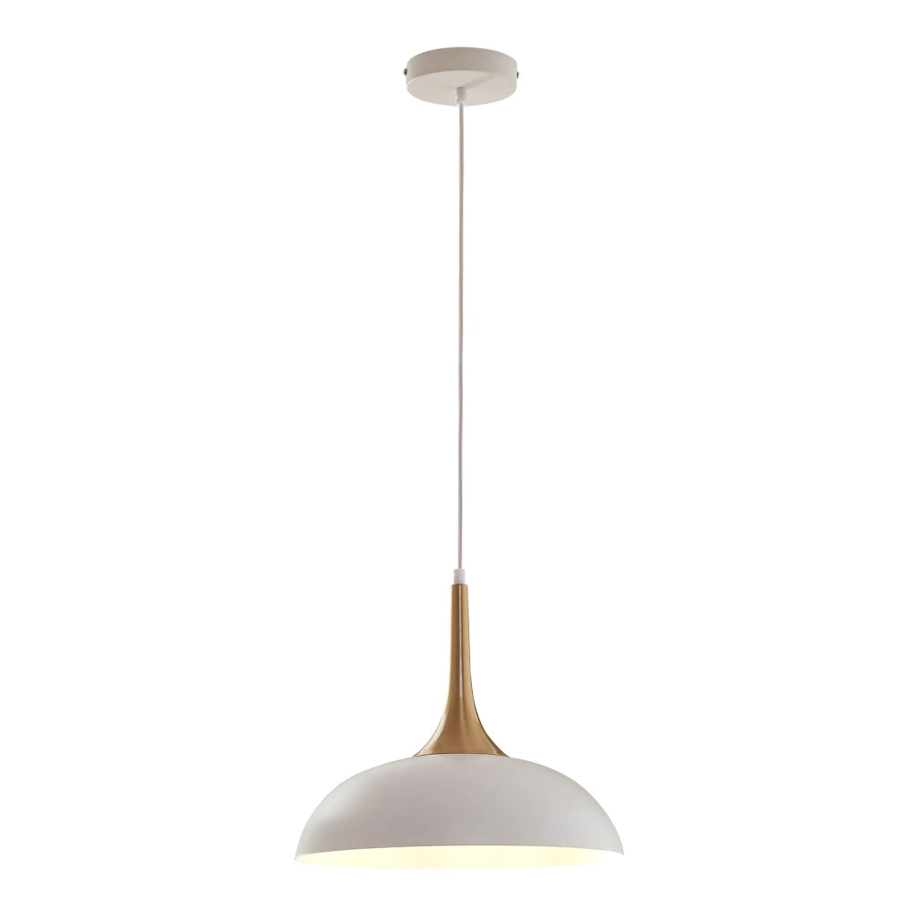 Lampada da terra/sospensione in metallo bianco/ottone 03_0010733