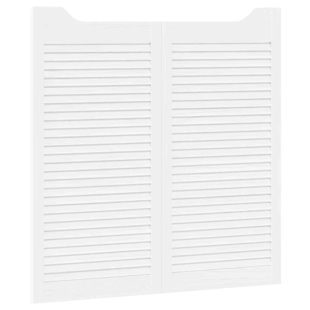 Porte Swing Bianco 100 x 50 cm Legno Massello di Pino