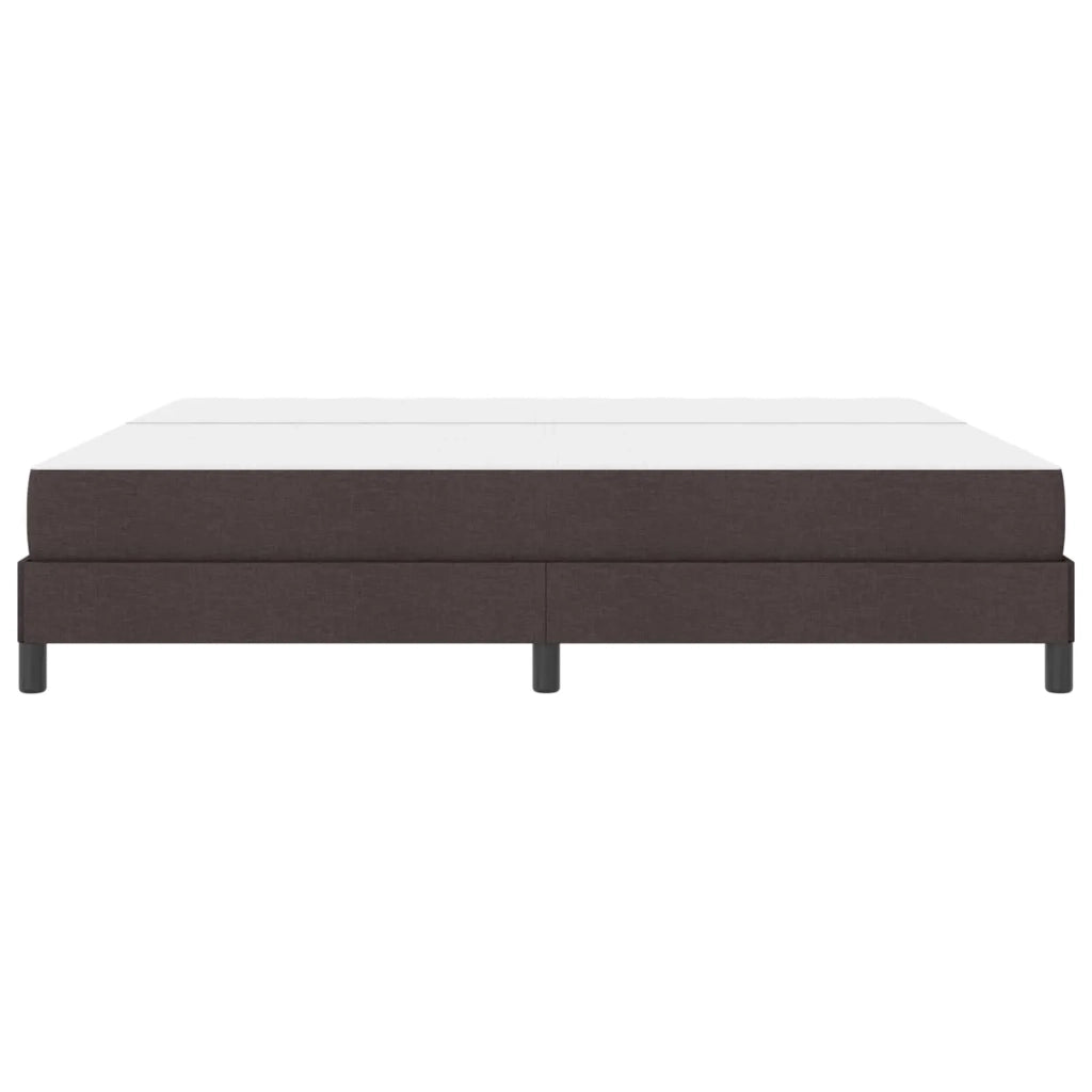 Letto a molle con materasso Marrone Scuro 200 x 200 cm Tessuto 3398517