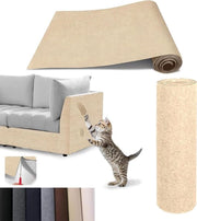 Tappeto Autoadesivo per Gatti 40 x 200 cm - Sostenibile e Amichevole per i Gatti - Protezione contro le Scalfitture per Divani e Mobili - Beige