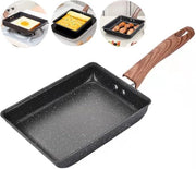 Piatto antiaderente per Tamagoyaki - 18x13 cm - Piatto unico per Tamagoyaki - per omelette giapponesi - Piatto antiaderente per pancake e uovo - per forno a gas e induzione - Piatto antiaderente per pancake e uovo per la cucina