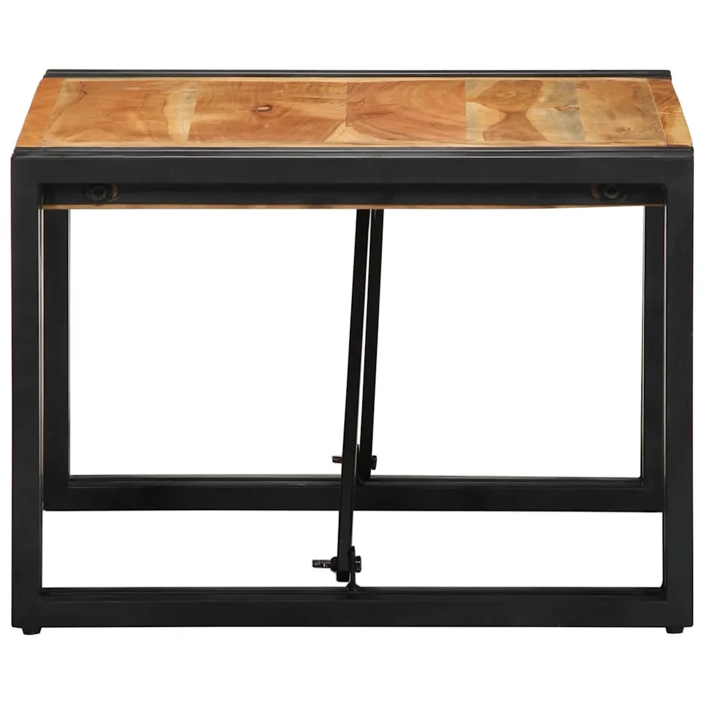 Tavolino da CaffÃ¨ 50x50x35 cm Legno Massello di Acacia