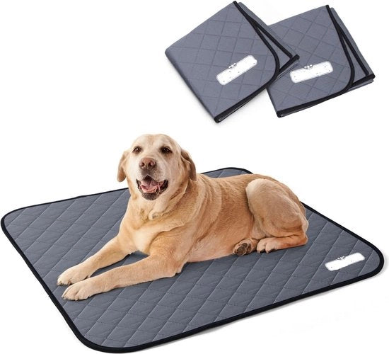 2 Assorbenti per Cani, Tappeti da Addestramento per Cani con Funzione di Urinario, Mat Mat per Animali da Compagnia, Addestratore per Puppi, Pacco da 2, L (81 x 72 cm)