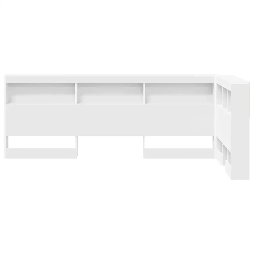 Testata contenitore con testiera Bianco 75 cm Legno multistrato 3335525