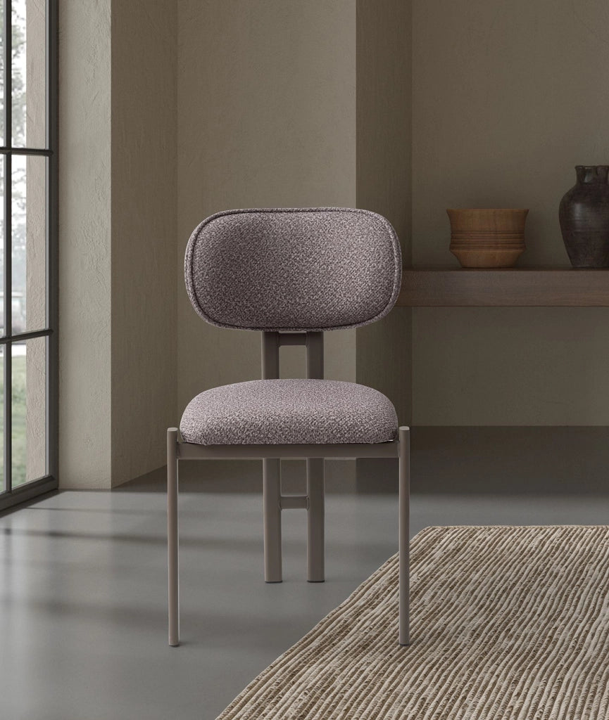 Set di sedie in metallo "Muriz" (2 pezzi) - Cenere