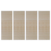 Tappeti Rettangolari in Bamb¨´ Naturale 4 pz 120x180 cm