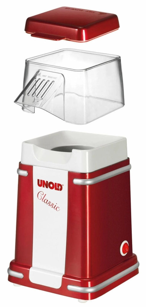 Unold Classic macchina per popcorn Rosso, Argento, Bianco 900 W