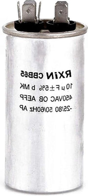 Condensatore 10uF CBB65 - 450V AC - 2 Dradi - avviamento AC - lavatrici - climatizzatori - frigoriferi - forni.