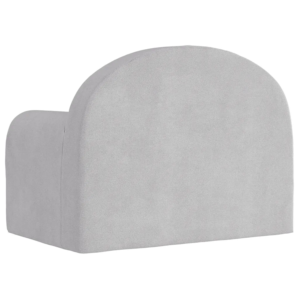 Divano letto | Sof¨¤ letto | Letto singolo per Bambini Grigio Chiaro in Morbido Peluche