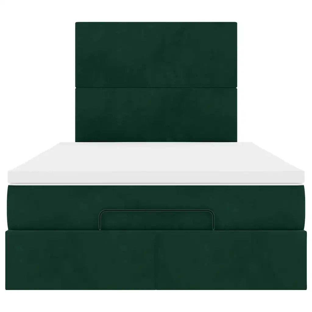 Struttura Letto Pouf con Materassi 120x190 cm Velluto