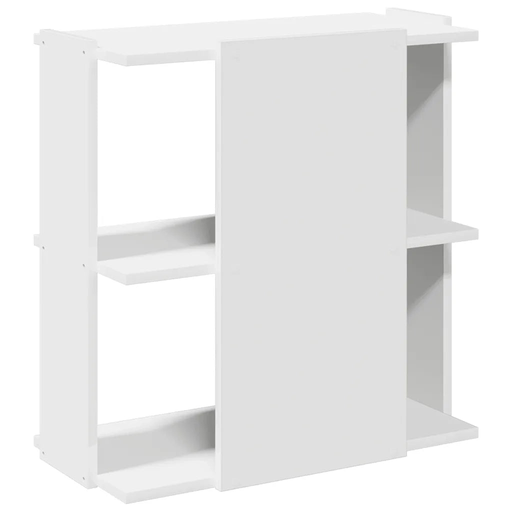 Libreria a 3 Ripiani Bianca 60x30x60 cm in Legno Multistrato